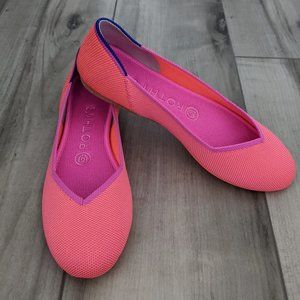 New Rothy's Tropical Pink Flats 6.5